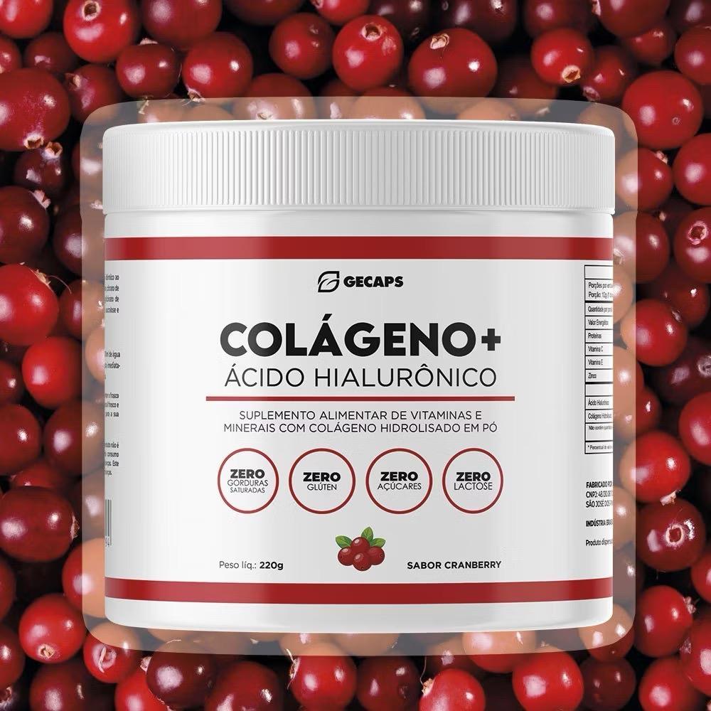 Colágeno+ Ácido Hialurónico sabor Cranberry
